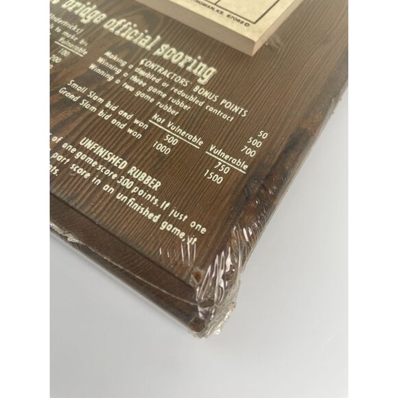 New, Wooden Bridge Score Pad, Card Game Scoring Paper - Picture 6 of 12